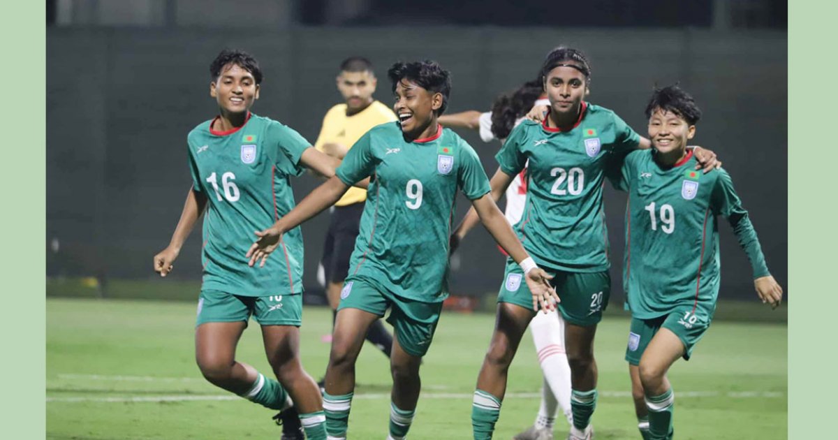 আরব আমিরাতকে ৩ গোলে হারালো বাংলাদেশের মেয়েরা