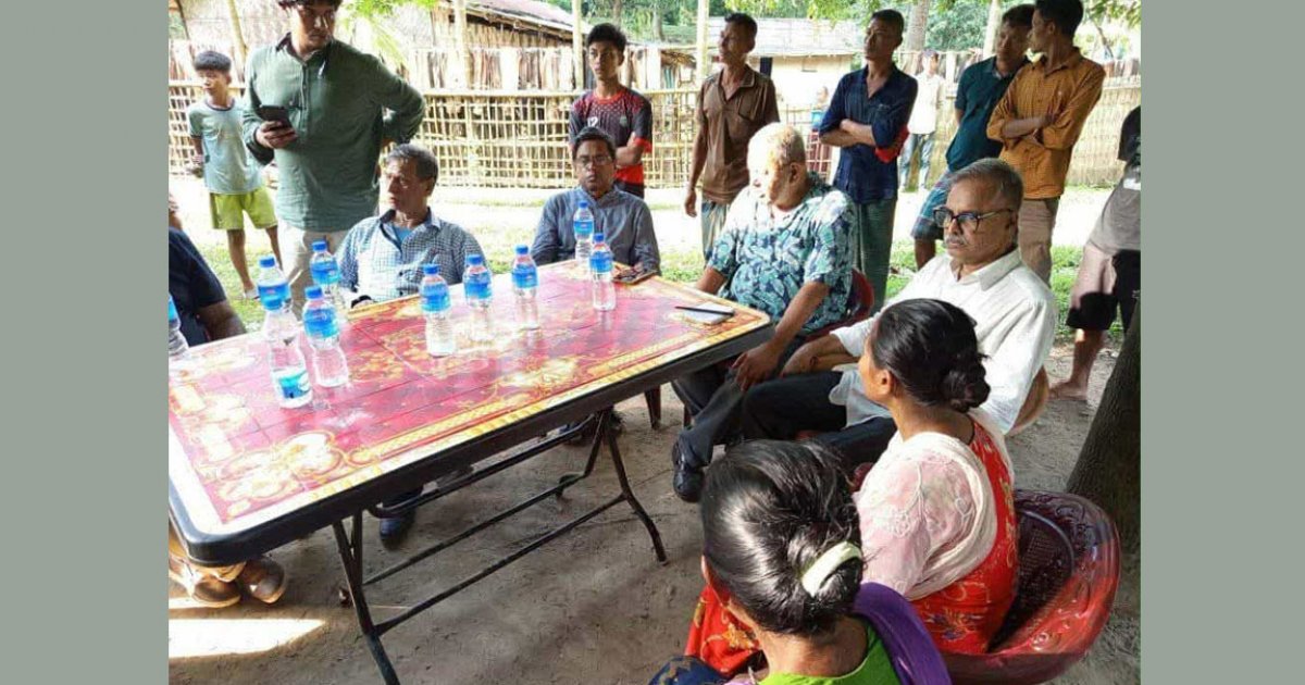 হামলায় ক্ষতিগ্রস্ত খাগড়াছড়ির বিভিন্ন এলাকা পরিদর্শন বাম নেতাদের