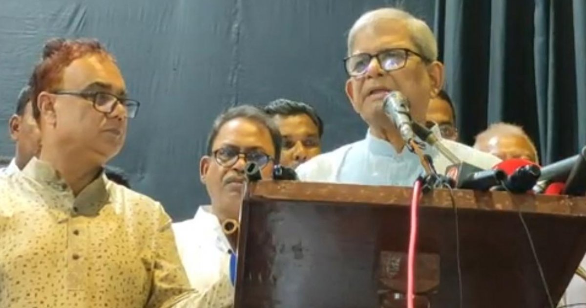 জাতীয় নির্বাচনের ওপর দেশের রাজনীতি ও অর্থনীতি নির্ভর করছে: মির্জা ফখরুল
