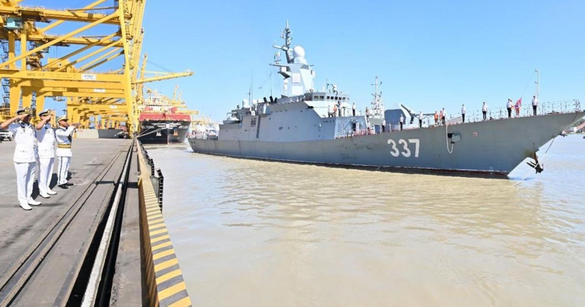 শুভেচ্ছা সফরে চট্টগ্রাম বন্দরে রাশিয়ার নৌবাহিনীর জাহাজ