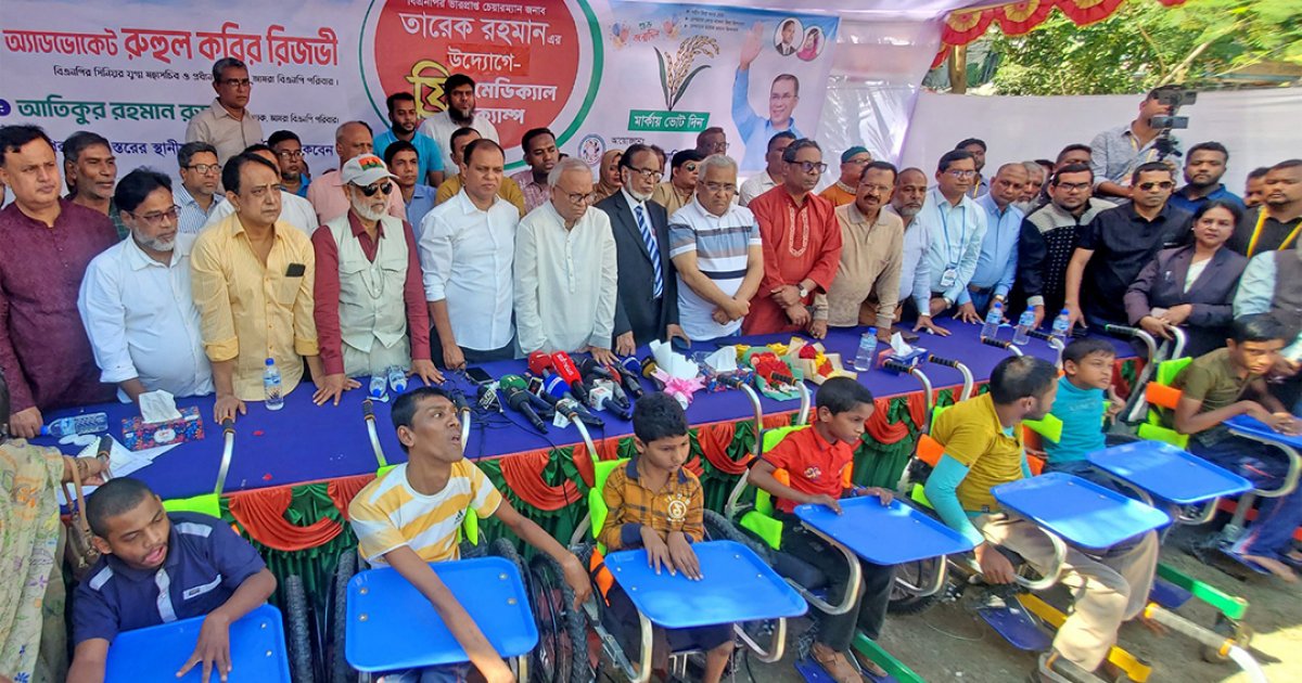 তারেক রহমান মানবতার দূত হিসেবে কাজ করছেন: রুহুল কবির রিজভী