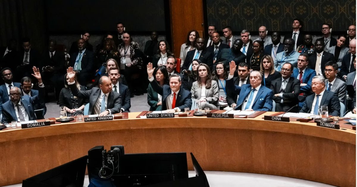 গাজা নিয়ে ট্রাম্পের পরিকল্পনা জাতিসংঘের নিরাপত্তা পরিষদে গৃহীত