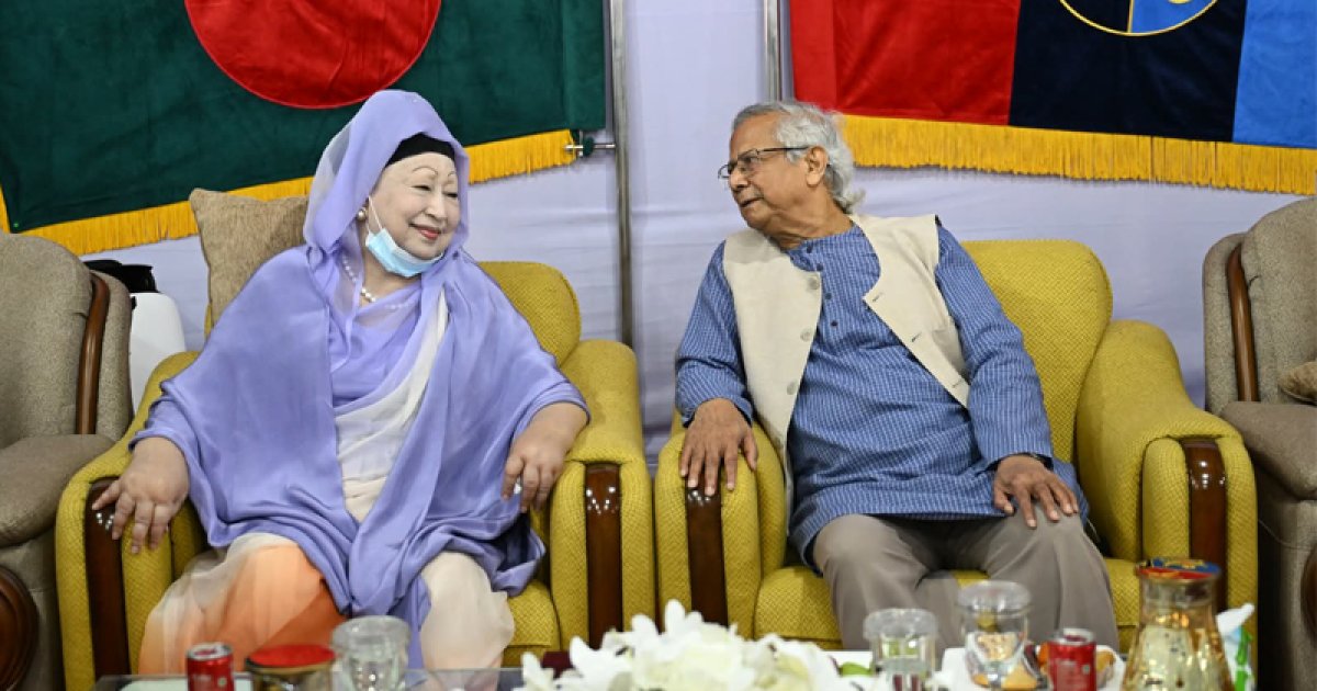 সেনাকুঞ্জে খালেদা জিয়া, প্রধান উপদেষ্টার সঙ্গে একান্ত আলাপ