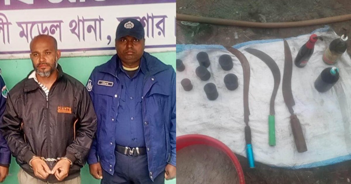 ককটেল-পেট্রলবোমাসহ যুবদল নেতা আটক