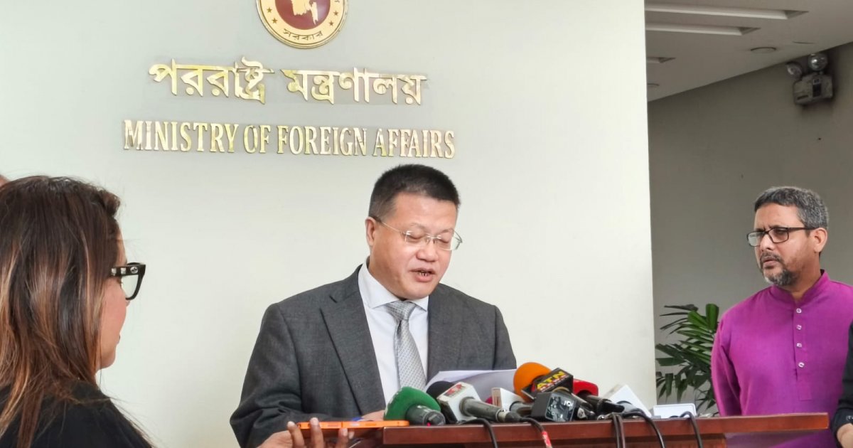 চীনা রাষ্ট্রদূতের ঘোষণা: বাংলাদেশ-চীন সম্পর্ক নতুন উচ্চতায় যাবে, তিস্তা প্রকল্পে কাজ করতে প্রস্তুত