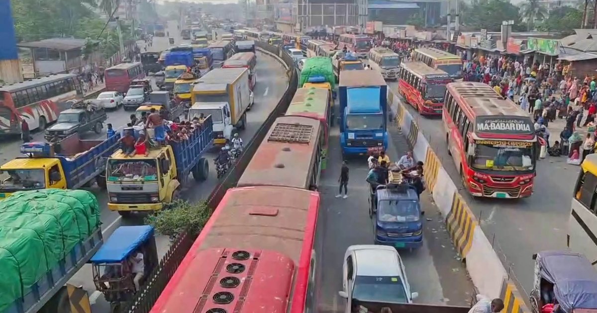 ঈদযাত্রায় ঢাকা-ময়মনসিংহ মহাসড়কে ভোগান্তির শঙ্কা