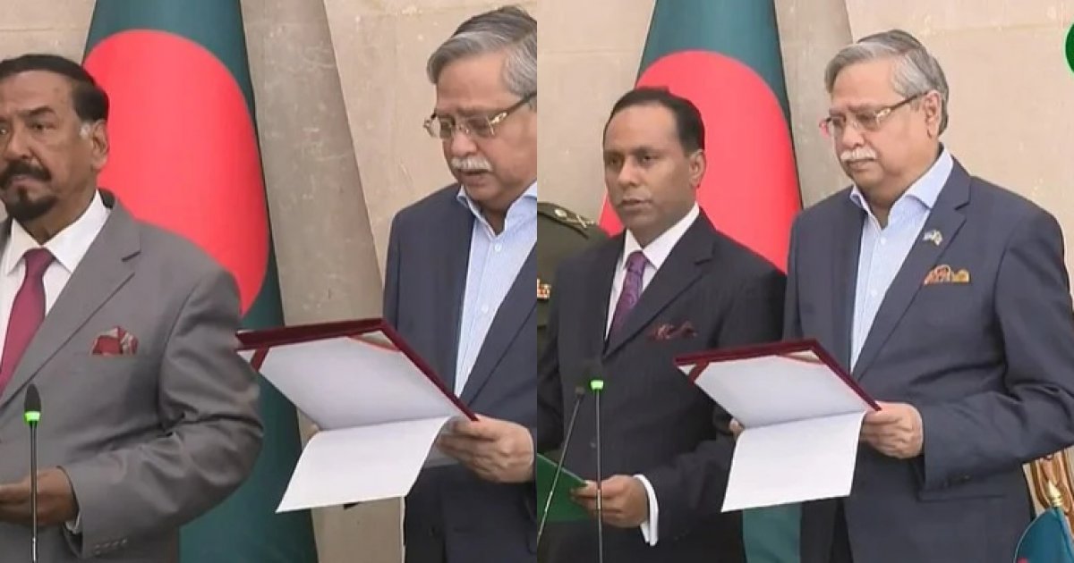ত্রয়োদশ জাতীয় সংসদের স্পিকার ও ডেপুটি স্পিকার হিসেবে হাফিজ উদ্দিন আহমদ ও কায়সার কামালের শপথগ্রহণ