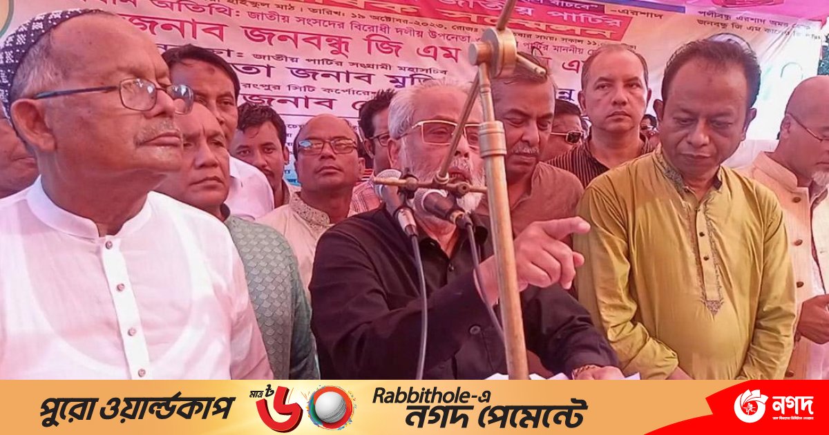 ‘ভাগবাটোয়ারা করে খায় আওয়ামী লীগের নেতারা, দোষ হয় জাতীয় পার্টির’