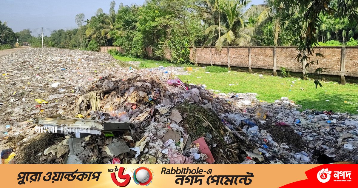 আবাসিক এলাকায় ময়লার ভাগাড়, স্বাস্থ্যঝুঁকিতে বাসিন্দারা