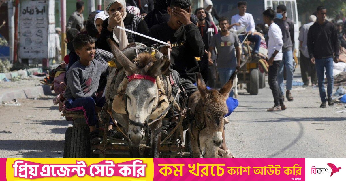 ফিলিস্তিনিদের ঢল ঠেকাতে সীমান্তে সেনা মোতায়েন মিসরের