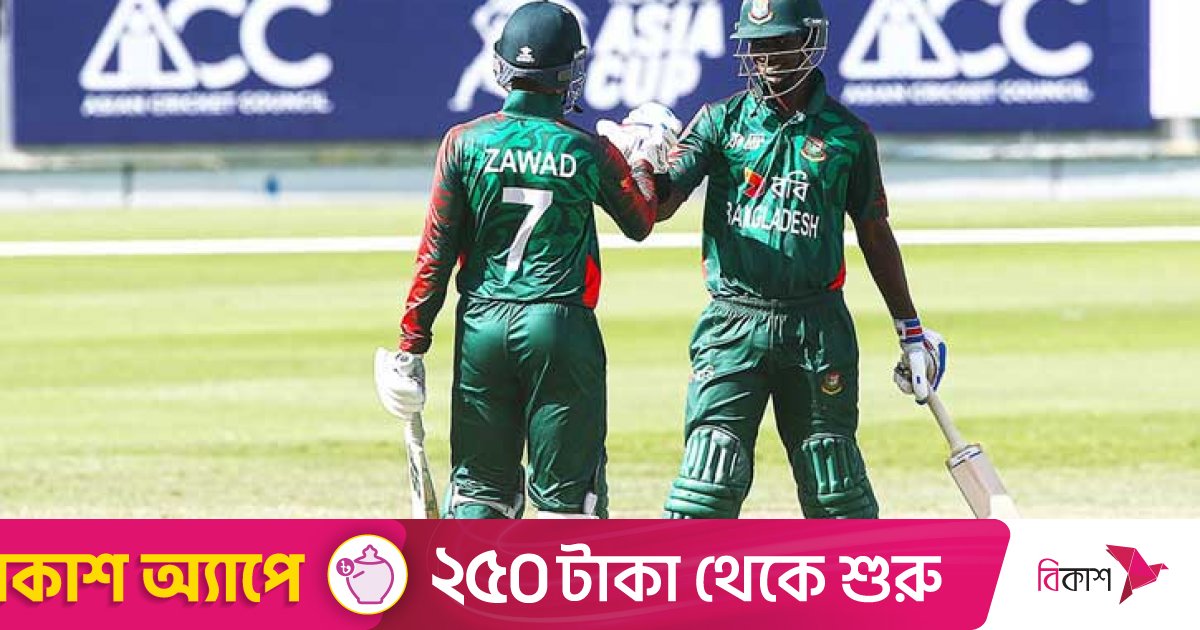 ফাইনালে রিজান-কালামের ফিফটিতে বাংলাদেশের ২৬৯ রান