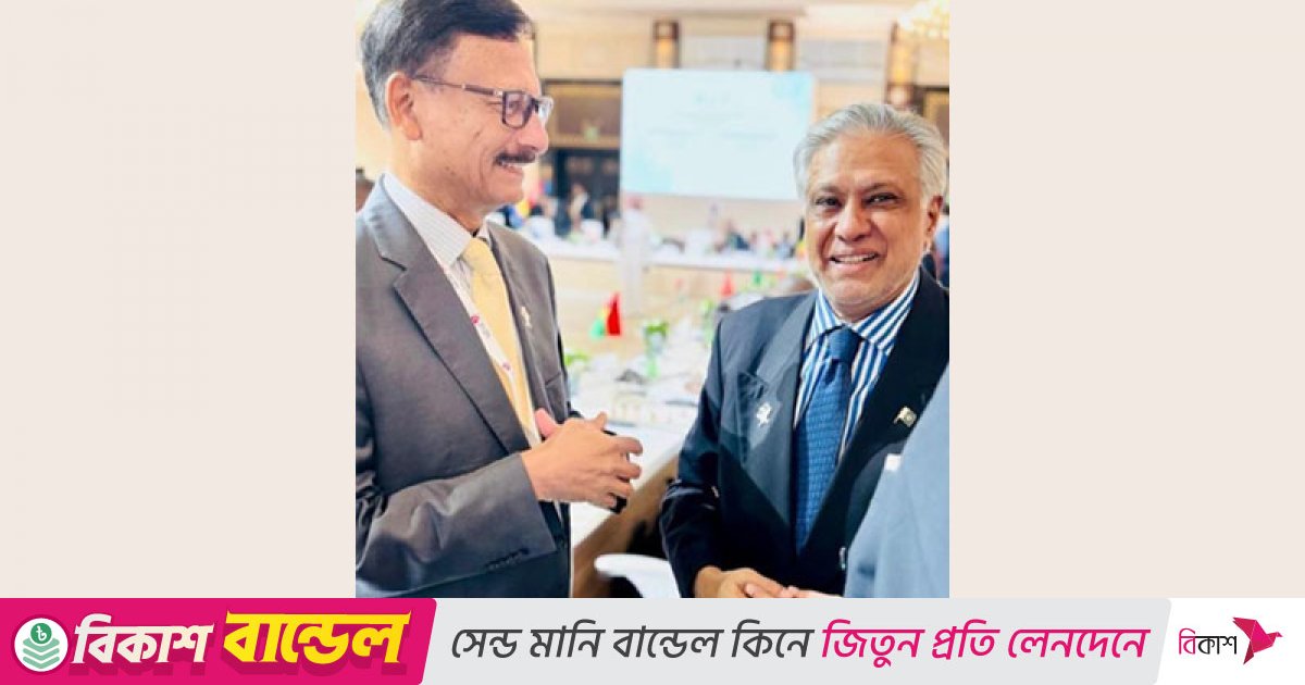 পাকিস্তানের উপ-প্রধানমন্ত্রীর সঙ্গে পররাষ্ট্র উপদেষ্টার বৈঠক