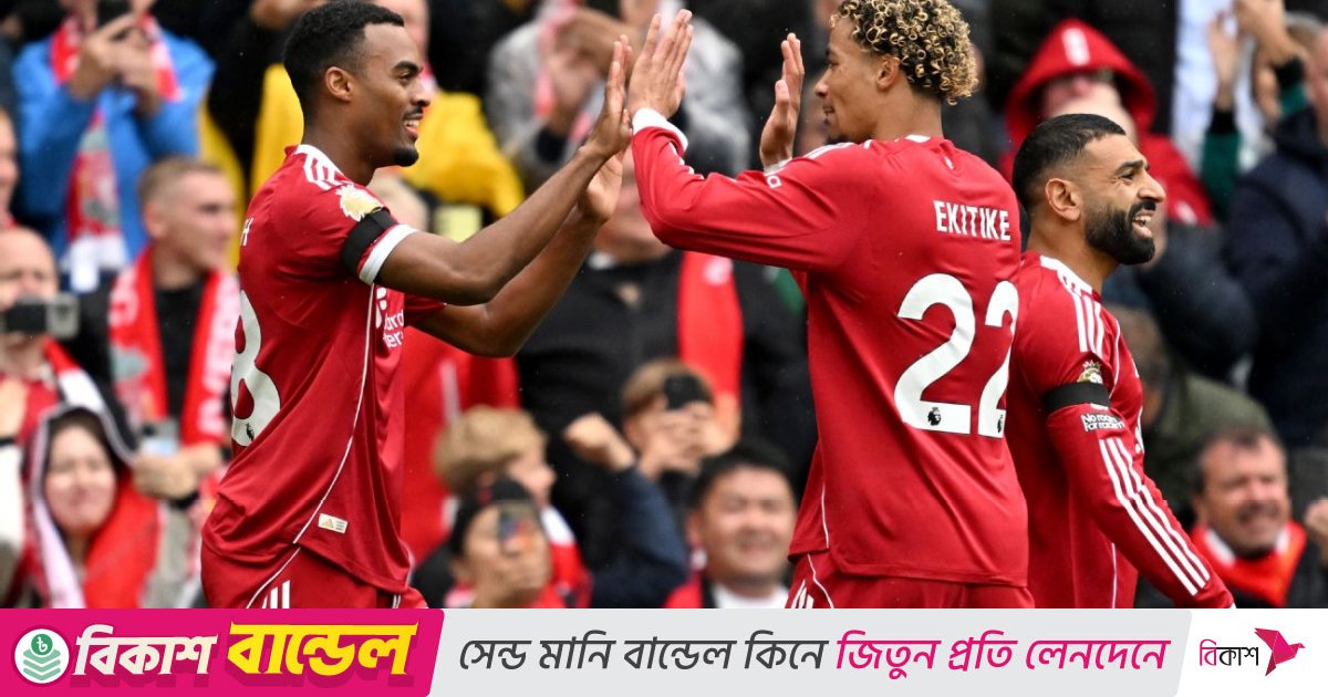 মার্সিসাইড ডার্বিতে এভারটনকে হারিয়ে শীর্ষেই থাকলো লিভারপুল