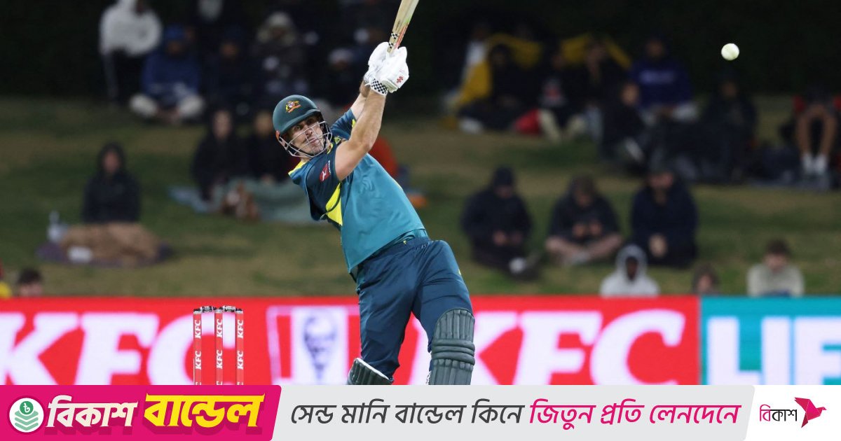 রবিনসনের লড়াই ছাপিয়ে অজিদের জেতালেন মার্শ