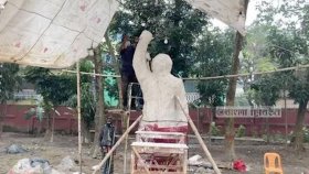 কুষ্টিয়ায় বঙ্গবন্ধুর দ্বিতীয় ভাস্কর্যের নির্মাণ কাজ শুরু