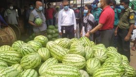 তরমুজের বাজারে ভোক্তা অধিদফতরের অভিযান