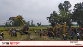 চাকিরপশার খাল দখলমুক্ত ও পুনর্খনন কাজ শুরু