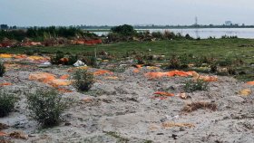 গঙ্গার তীরে হাজার হাজার মরদেহ, ভিড় করছে চিল-শকুন