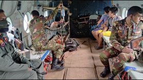 দুর্গম এলাকার ডায়রিয়ার ৩ রোগীকে হাসপাতাল নিলো সেনাবাহিনী