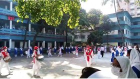 বগুড়ায় শিক্ষার্থীদের স্বতঃস্ফূর্ত উপস্থিতি