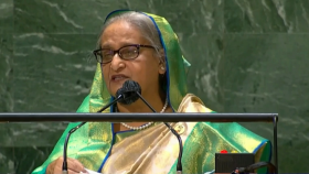 জাতিসংঘের সাধারণ পরিষদে ভাষণ দিচ্ছেন প্রধানমন্ত্রী