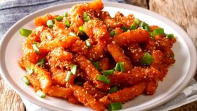 মুচমুচে হানি-চিলি পটেটো