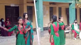 শিক্ষার্থীদের স্যালুট নিয়ে কম্বল বিতরণ, সমালোচনার ঝড়