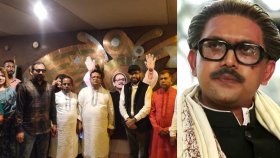 নেতাকর্মীদের নিয়ে মণিহার হলে ‘মুজিব’ দেখলেন এমপি কাজী নাবিল