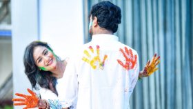 নিজেদের বিয়েতে হোলিতে মেতেছিলেন নাদিয়া-সালমান
