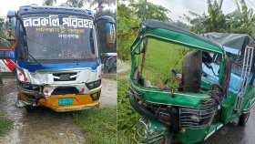 মুন্সীগঞ্জে বাস-অটোরিকশার সংঘর্ষে প্রাণ গেলো দুজনের