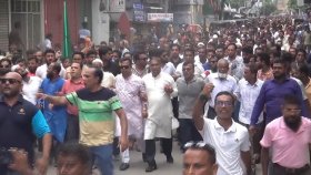 ঝালকাঠিতে বিএনপির আনন্দ মিছিল