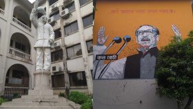 কুমিল্লা বিশ্ববিদ্যালয়ে বঙ্গবন্ধুর ভাস্কর্য ও নামফলক ভাঙচুর