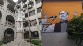 কুমিল্লা বিশ্ববিদ্যালয়ে বঙ্গবন্ধুর ভাস্কর্য ভাঙচুর