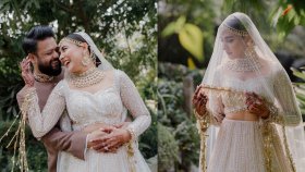 বিয়ের সাজে স্নিগ্ধতা ছড়ালেন মেহজাবীন