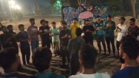 শিশুর ধর্ষকের বিচার দাবিতে মধ্যরাতে খুবিতে বিক্ষোভ