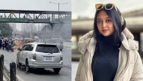 পারশার গাড়িতে আগুন, বেঁচে যাওয়া নিয়ে বিস্ময়