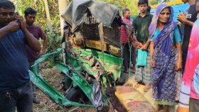 ট্রাক-অটোরিকশার মুখোমুখি সংঘর্ষে প্রাণ গেলো ৩ জনের