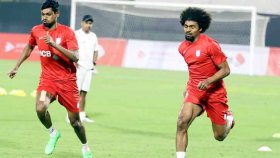 বাংলাদেশের জার্সিতে হামজার প্রথম অনুশীলন