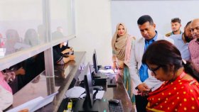 ৯ মাস পর চালু হলো আগুনে পুড়ে যাওয়া নারায়ণগঞ্জ পাসপোর্ট অফিস