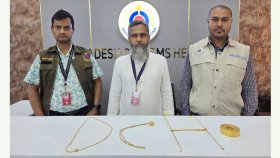 স্বর্ণালঙ্কার তৈরির মেশিনেই মিললো স্বর্ণ