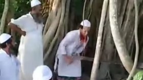 শিরক অজুহাতে কেটে ফেলা হয়েছে শতবর্ষী বট গাছ 
