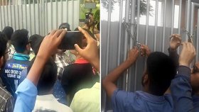 এবার বরিশাল বিশ্ববিদ্যালয় উপাচার্যের বাসভবনে তালা ঝোলালেন শিক্ষার্থীরা
