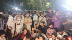 আ.লীগ নিষিদ্ধের দাবিতে প্রধান উপদেষ্টার বাসভবনের সামনে এনসিপির বিক্ষোভ