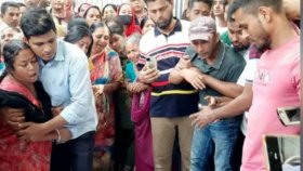 গোপালগঞ্জে র‌্যাব কর্মকর্তা পলাশ সাহার শেষকৃত্য সম্পন্ন