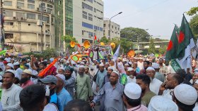 শাহবাগের কর্মসূচিতে মিছিল নিয়ে যুক্ত হলো ইসলামী আন্দোলন