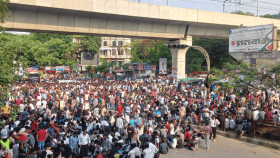 সাম্য হত্যার বিচারের দাবিতে ছাত্রদলের শাহবাগ অবরোধ