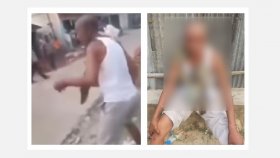 মাথা ন্যাড়া করে জুতার মালা পরিয়ে যুবলীগ নেতাকে পুলিশে সোপর্দ