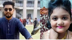 বাসচাপায় প্রাণ হারালেন বাবা, পা বিচ্ছিন্ন মেয়ের