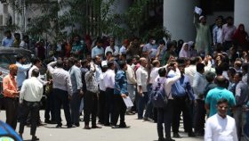 ছুটির পর সচিবালয়ে আবারও আন্দোলন