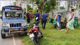 সিএনজি অটোরিকশায় বাসচাপা, প্রাণ হারালেন মা-ছেলেসহ ৩ জন